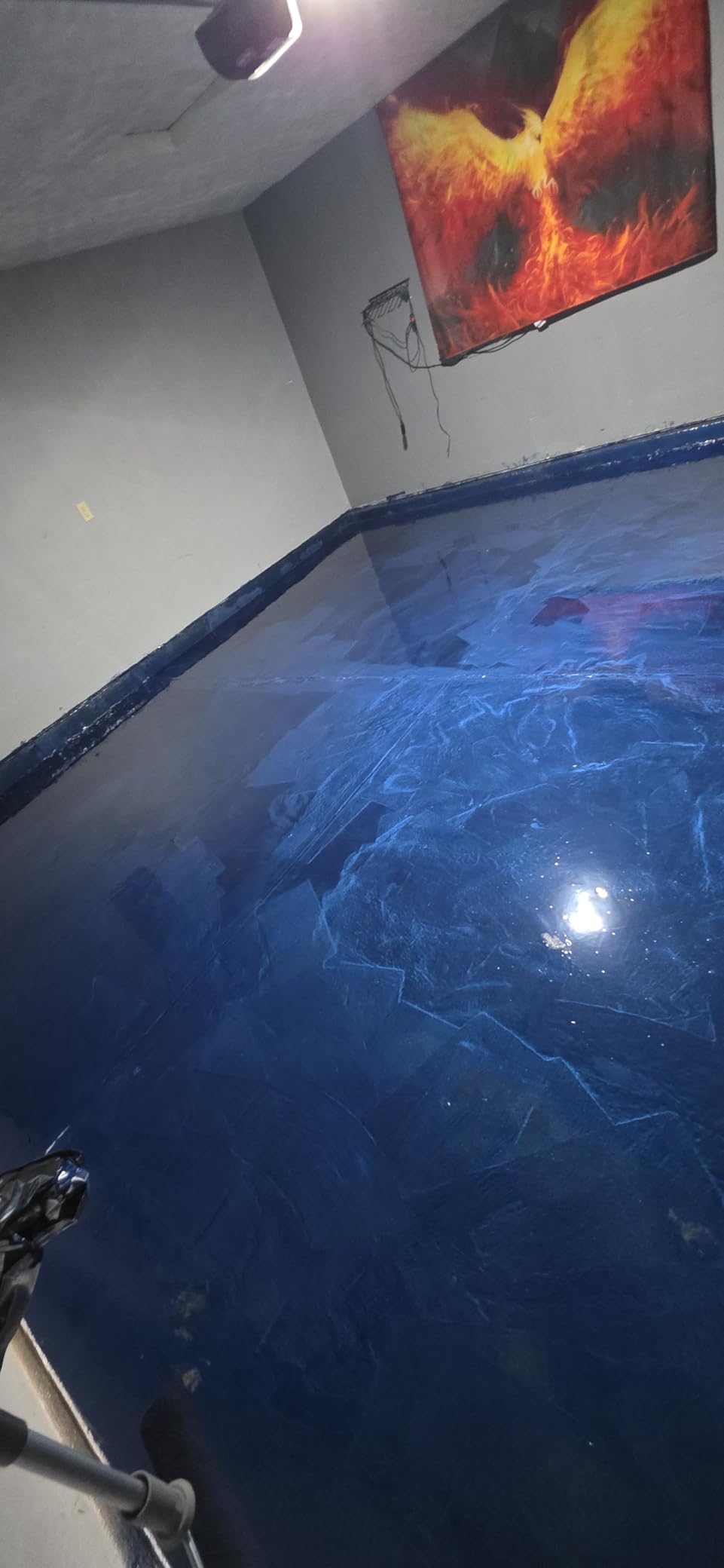 RockSolid Metallic Garage Floor Coating, Brilliant Blue customer photo 2