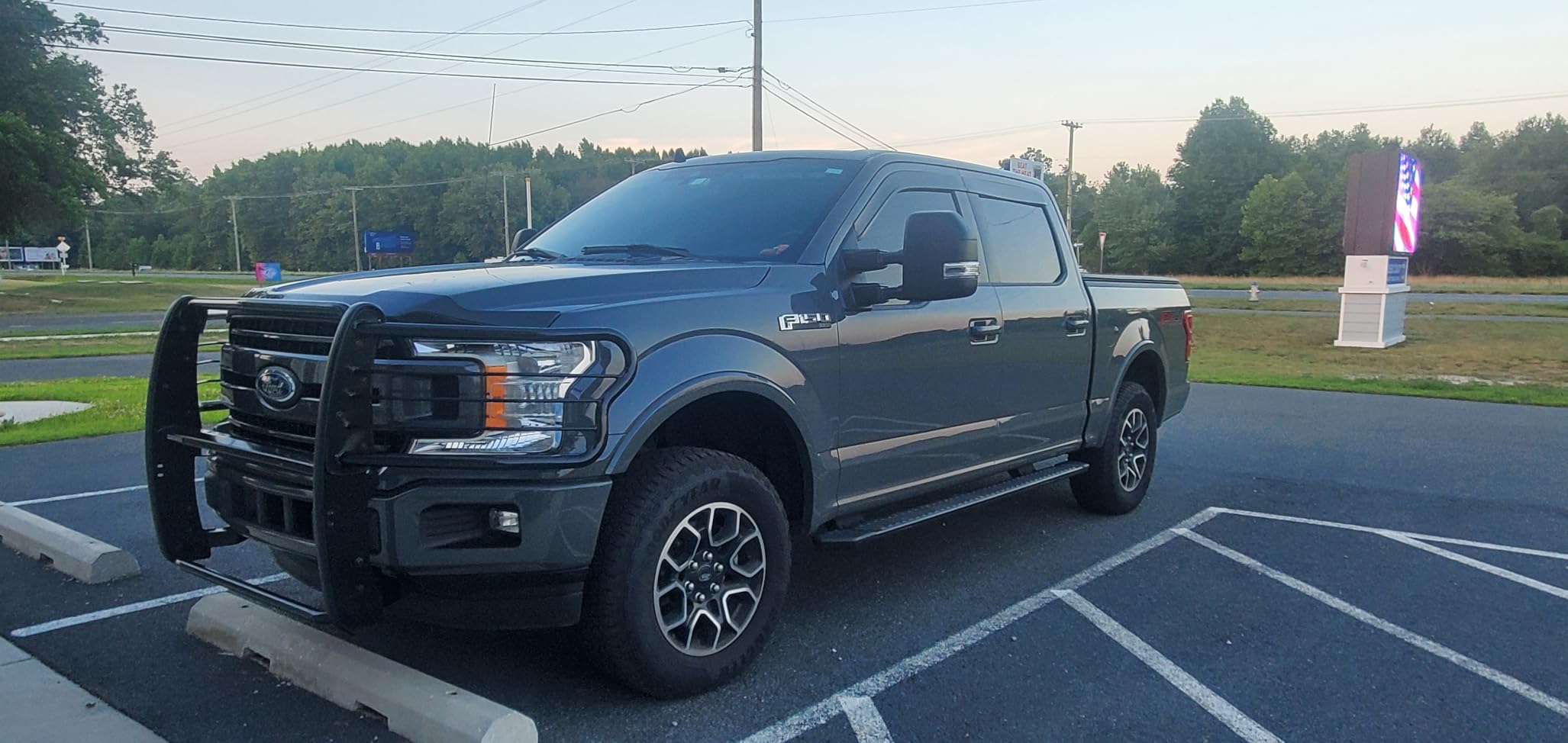 Black Horse Grille brush Bumper Guard Modular Black Compatible with 2015-2023 Ford F-150-17FP32MA customer photo 1