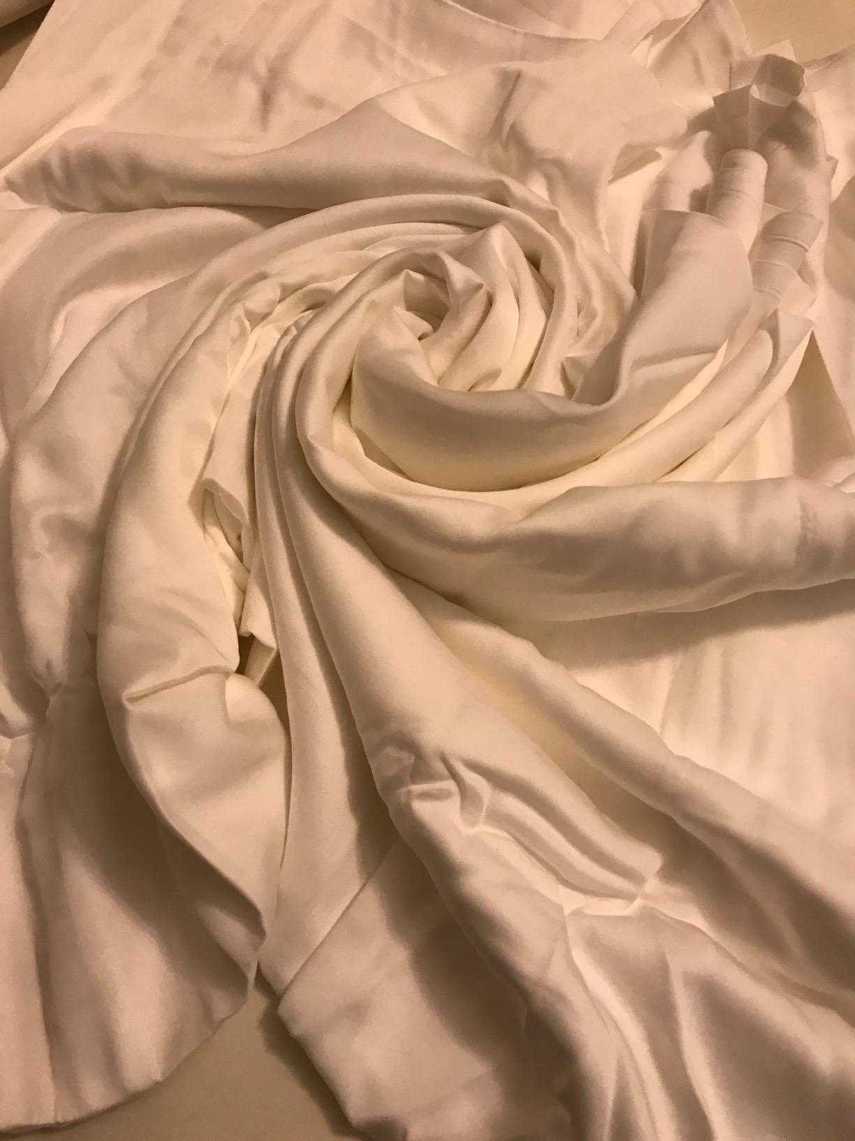 Hotel Sheets Direct 4 Piece Bed Sheet Set King Size, 100% Viscose Derived from Bamboo Sheets Set with 2 Pillowcases, Cooling & Breathable Luxury Bedding, Moisture-Wicking & Silky Soft Texture, Sand customer photo 1