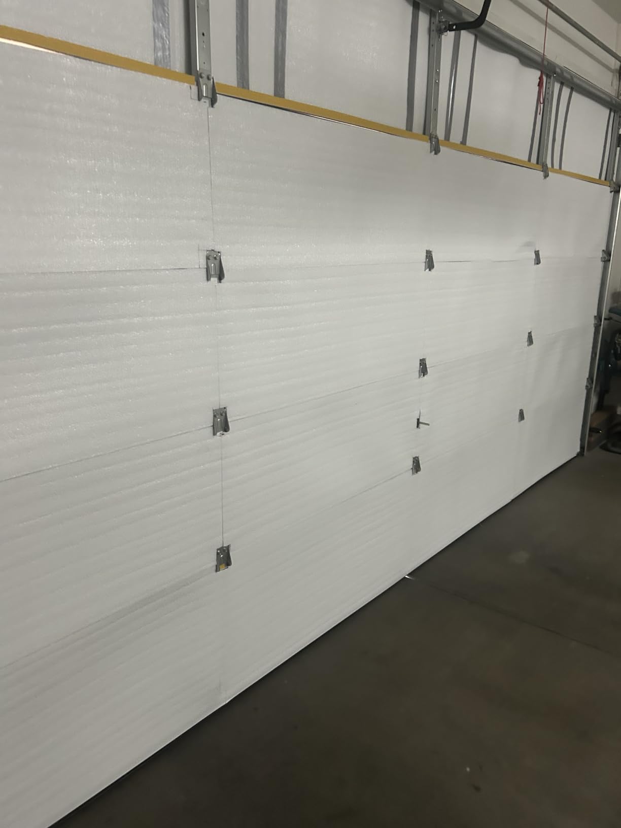 NASA TECH White Reflective Foam Core 2 Car Garage Door Insulation Kit 18FT (WIDE) x 8FT (HIGH) R Value 8.0 Made in USA New and Improved Heavy Duty Double Sided Tape (ALSO FITS 18X7) customer photo 2