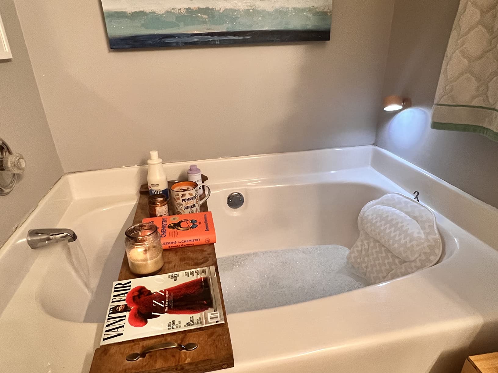 Bathtub Pillow with Neck & Back Support, Soft 3D Mesh Bath Cushion customer photo 1