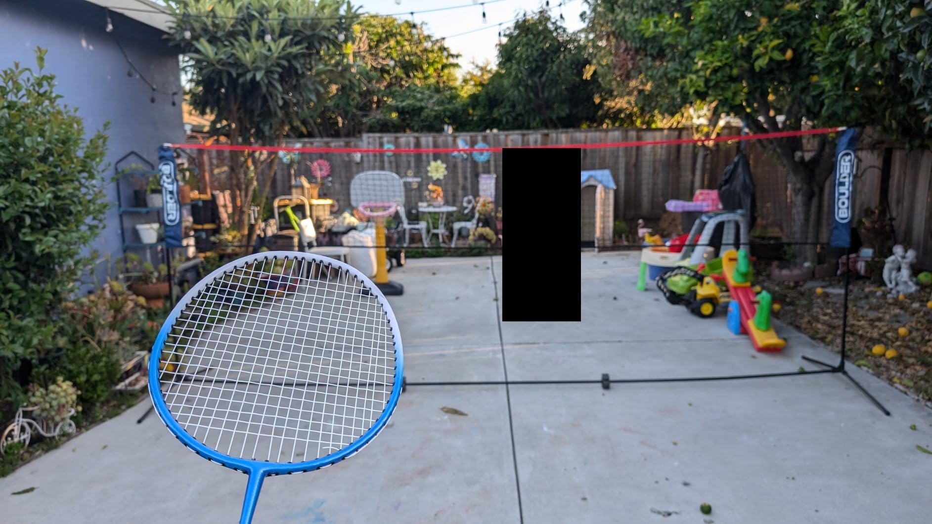 Boulder Portable Badminton Pickleball Net - Foldable/Extendable Poles for Multiple Sports Heights (UP to 5 ft) - Ideal for Tennis, Pickleball, Soccer Tennis - Easy Setup customer photo 2