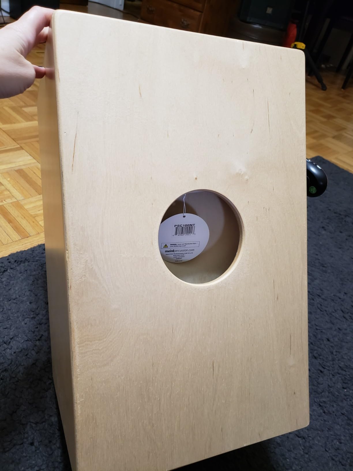 Meinl Pickup Cajon Box Drum with Internal Snares - MADE IN EUROPE - Baltic Birch Wood, Snarecraft Series, 2-YEAR WARRANTY (PSC100B) customer photo 2