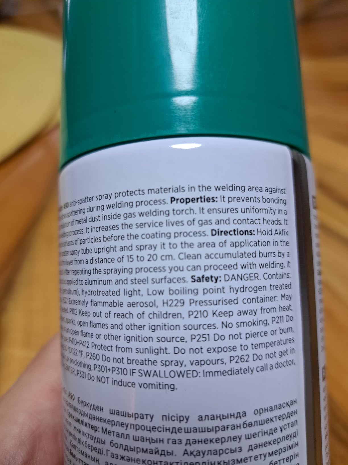 Akfix A90 Anti Spatter Welding Spray (1x12 Oz.) - Heavy Duty Welding Anti-Spatter Spray for Arc, MIG and TIG tips, Non-Flammable Anti Splatter Welding Spray for Safe Welding | 12 Oz. 1 Pack customer photo 2