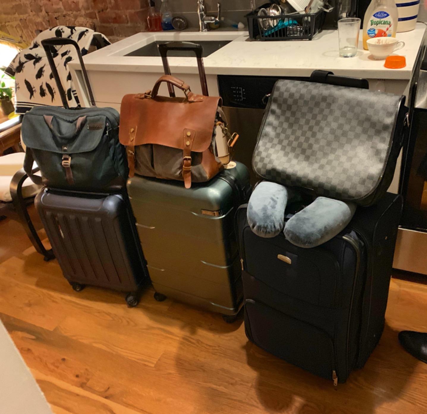 Coolife Medium Checked Luggage Hardside Suitcase with Spinner Wheels, 24in customer photo 2