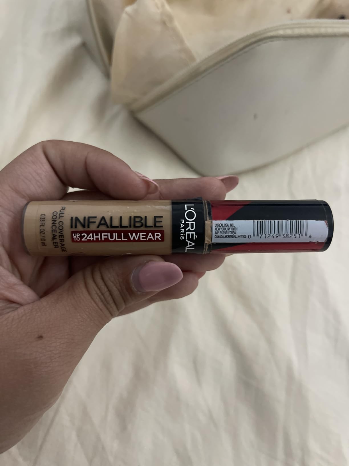 L'Oreal Paris Makeup Infallible Full Wear Waterproof Matte Concealer, Full Coverage, Cashmere, 0.33 fl. oz. customer photo 1