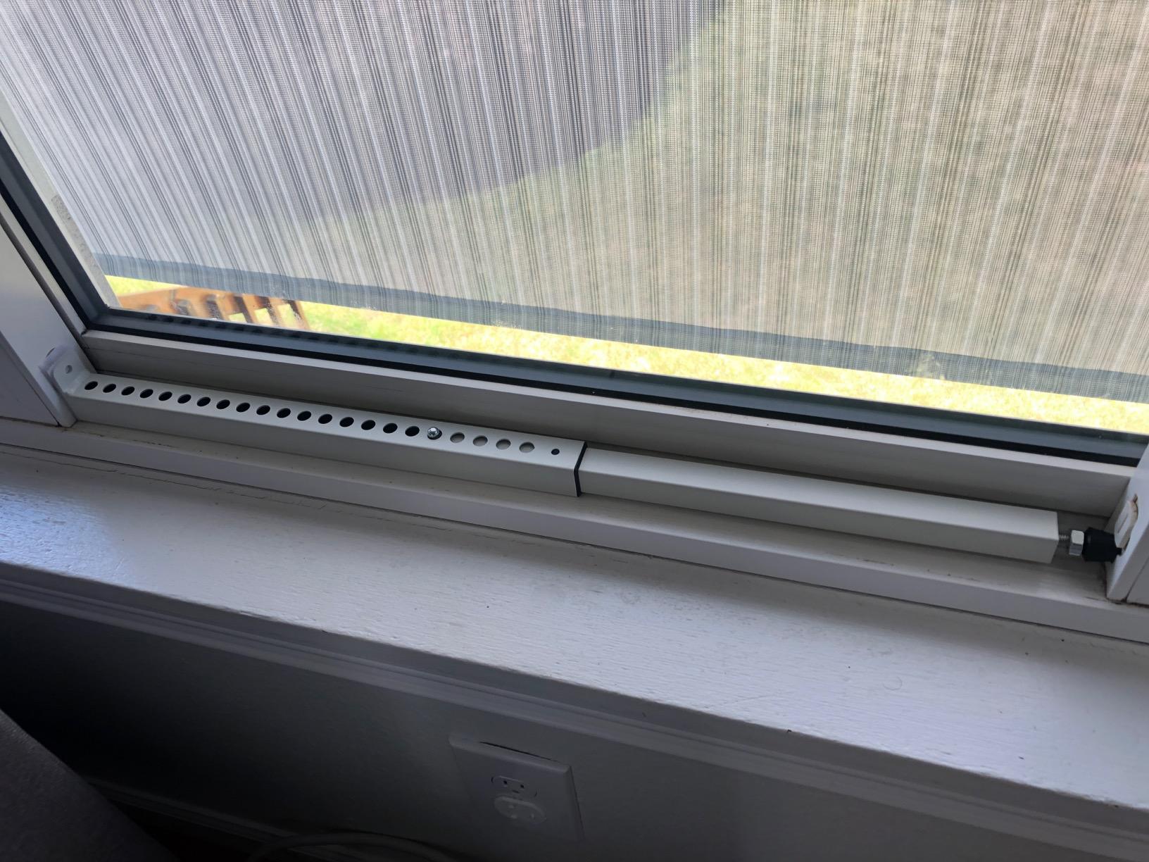 Jeacent Adjustable Window Security Bar, Patio Door Lock - Sturdy Steel, Extends from 15 1/2