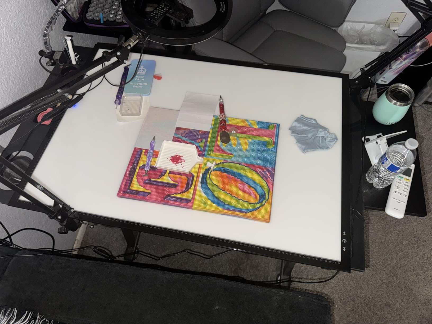 HSK A2 LED Artist tracing Light Box Copy Table, Adjustable High Brightness Light Pad for Tatto Drawing, Sketching, Animation,Diamond Painting Accessories customer photo 1