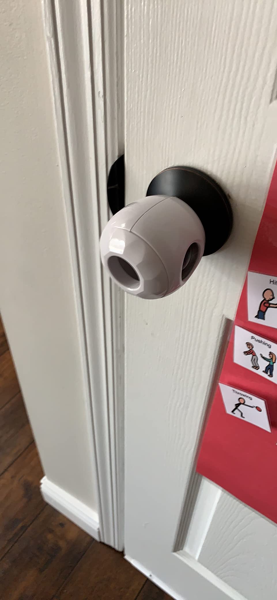 Driddle Door Knob Safety Cover for Kids - 5 Pack - Baby Proof Door Knob Covers - Door Locks for Kids Safety Child Proof - White customer photo 1