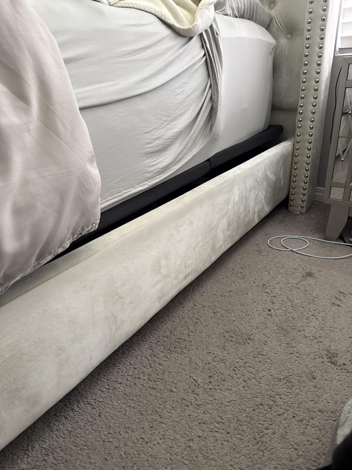 Blissful Nights Full e3 Adjustable Bed Base Frame with Head and Foot Incline, Wireless Remote Control, Easy Assembly, and 10 Year Warranty customer photo 1