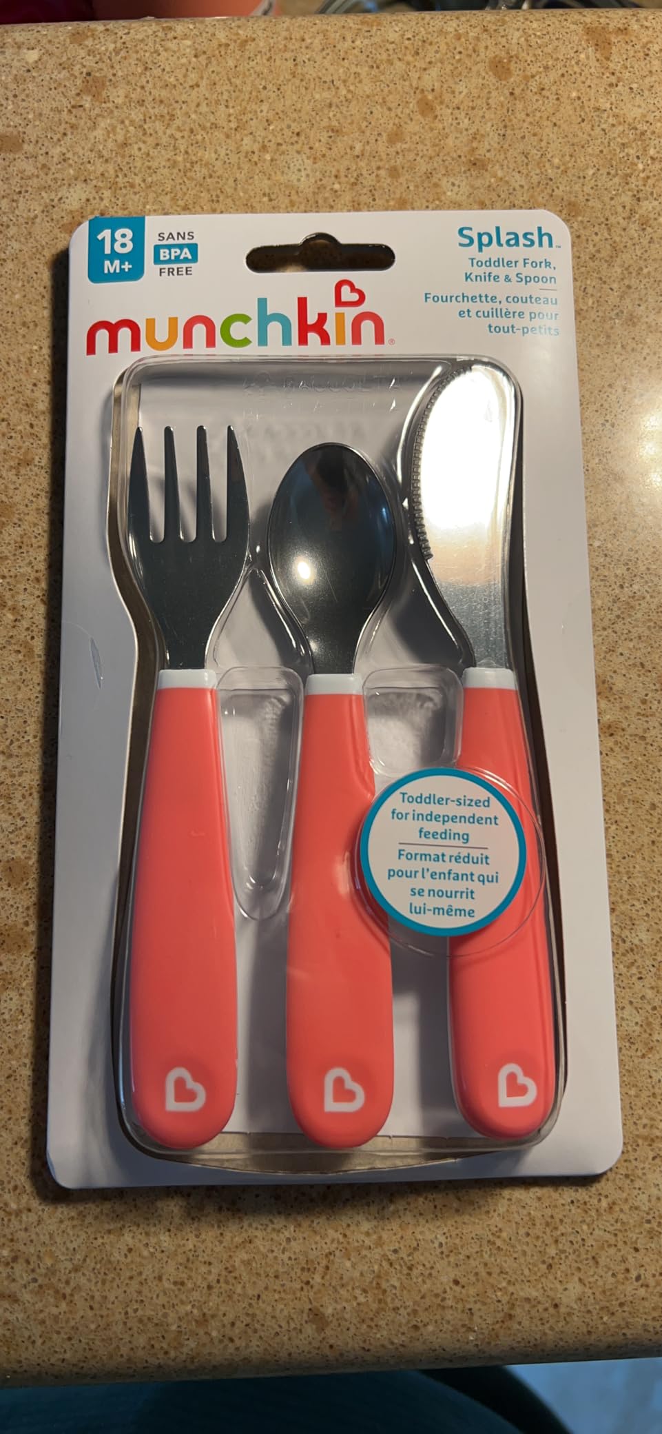 Munchkin® Splash™ Toddler Fork, Knife and Spoon Utensil Set, 6 Pack, Blue/Green customer photo 2