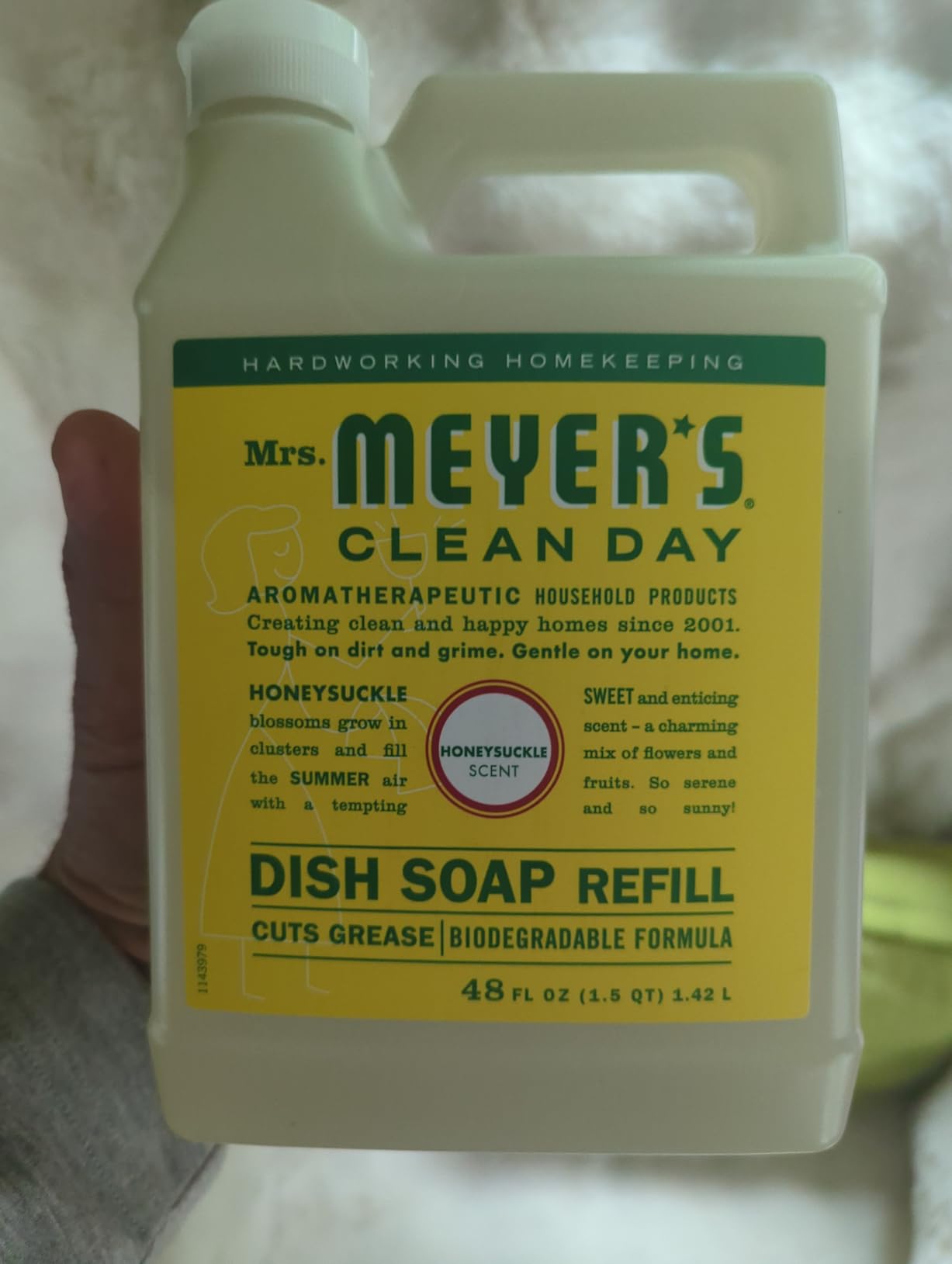 Mrs. Meyer's Clean Day, Liquid Dish Soap Refill, Lemon Verbena, 48 Fl Oz customer photo 1