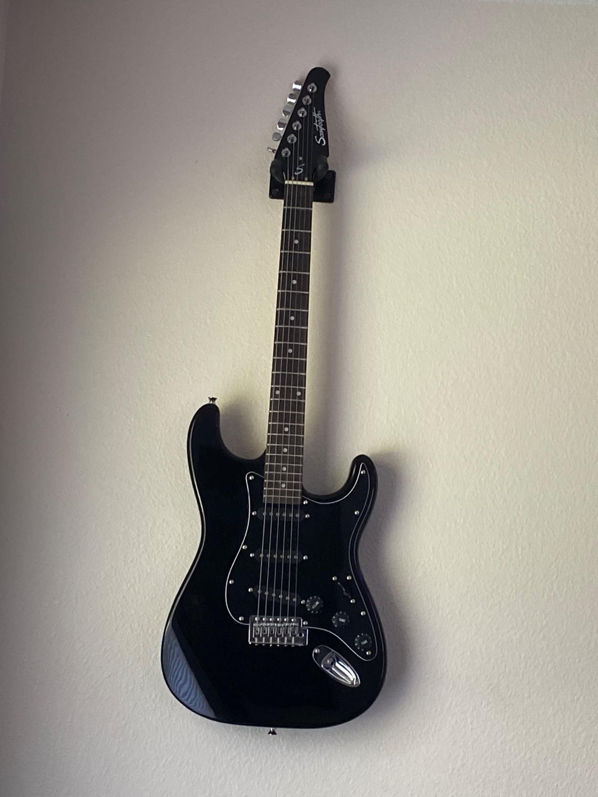 WOGOD Guitar Wall Mount Hangers Hook Holder Stand (1Pack-Black … customer photo 1
