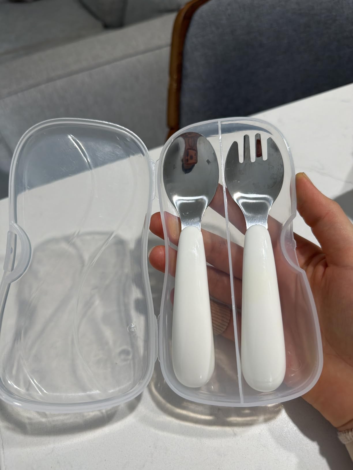 Kirecoo 2 Set Stainless Steel Toddler Utensils with Travel Case customer photo 2