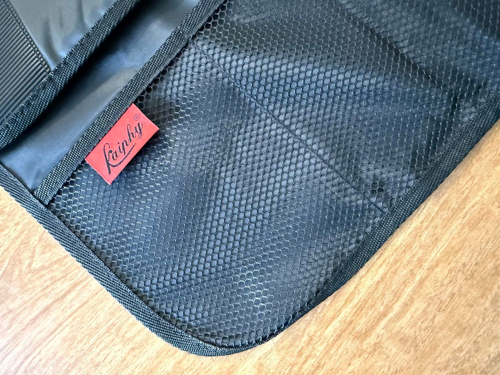 Kaiphy Car Seat Protector - Seat Protection Mat - Thick Padding - Durable, Waterproof Fabric, Leather Reinforced Corners & 3 Pockets for Handy Storage Black customer photo 2