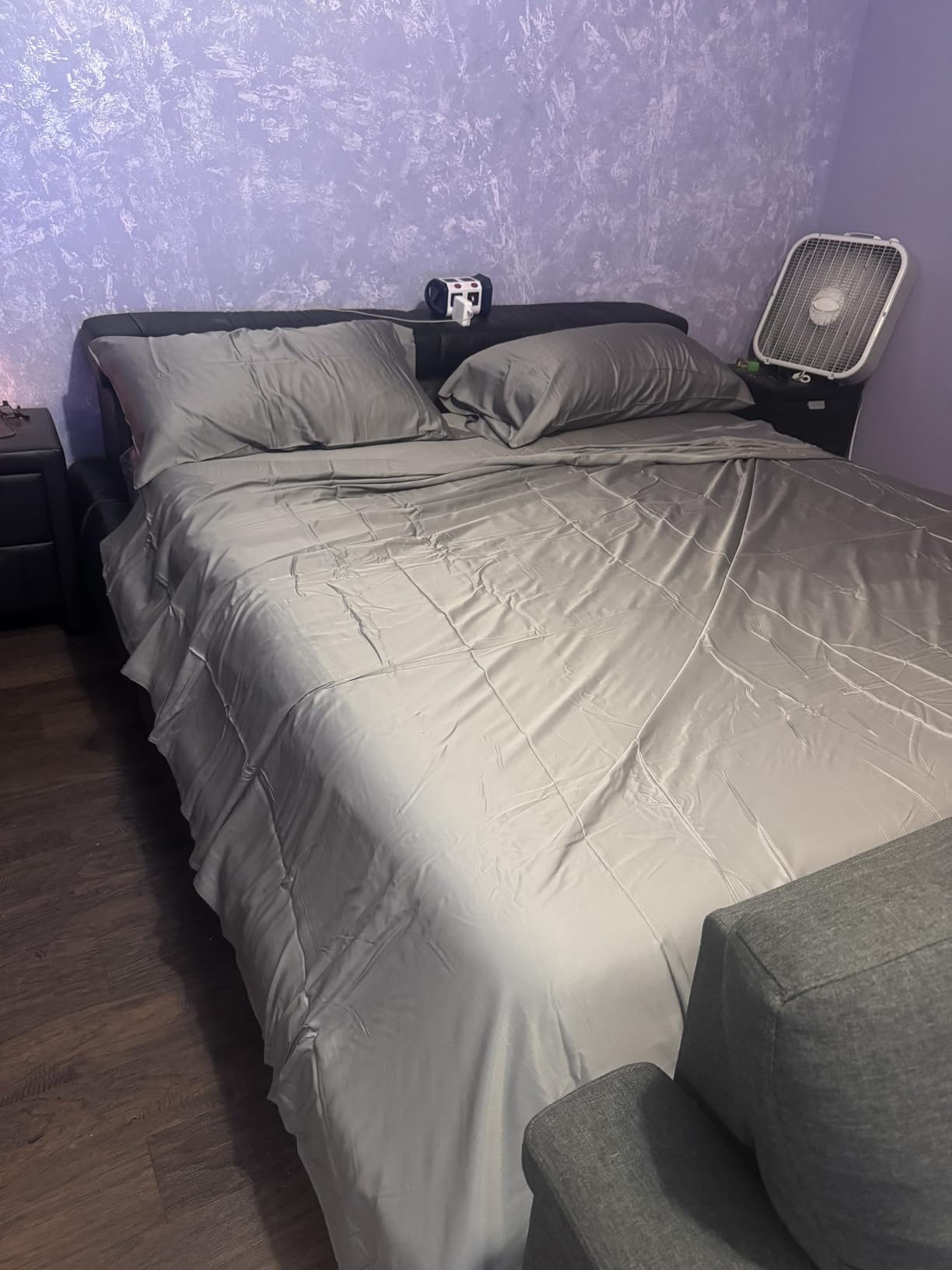 BAMPURE 100% Rayon from Bamboo Sheets Queen Size - 4pc Cooling Sheets Queen customer photo 1
