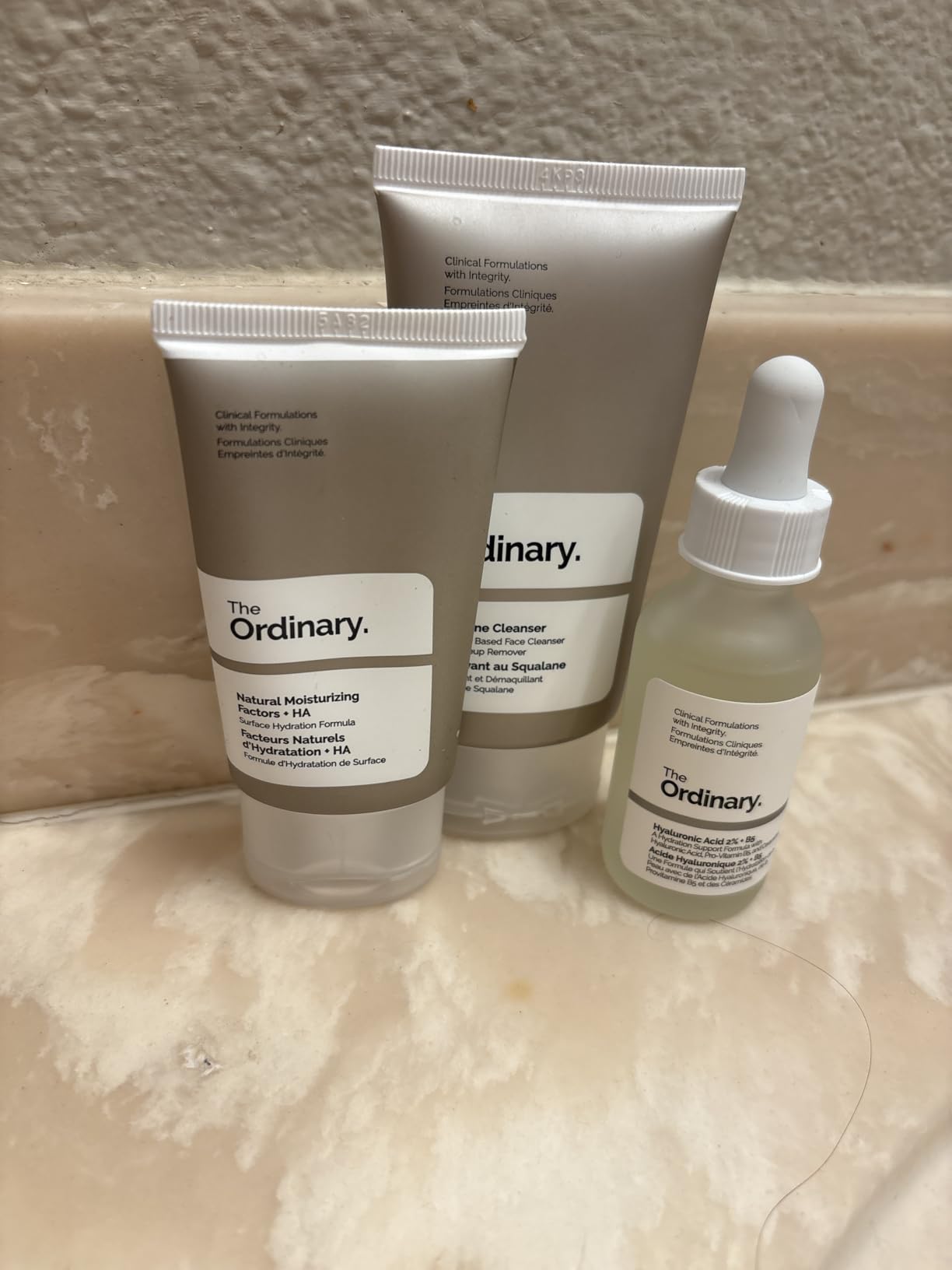 The Ordinary The Daily Set, Daily Skincare Routine with Squalane Cleanser, Hyaluronic Acid 2% + B5, and Natural Moisturizing Factors + HA | Skin Care Set customer photo 1