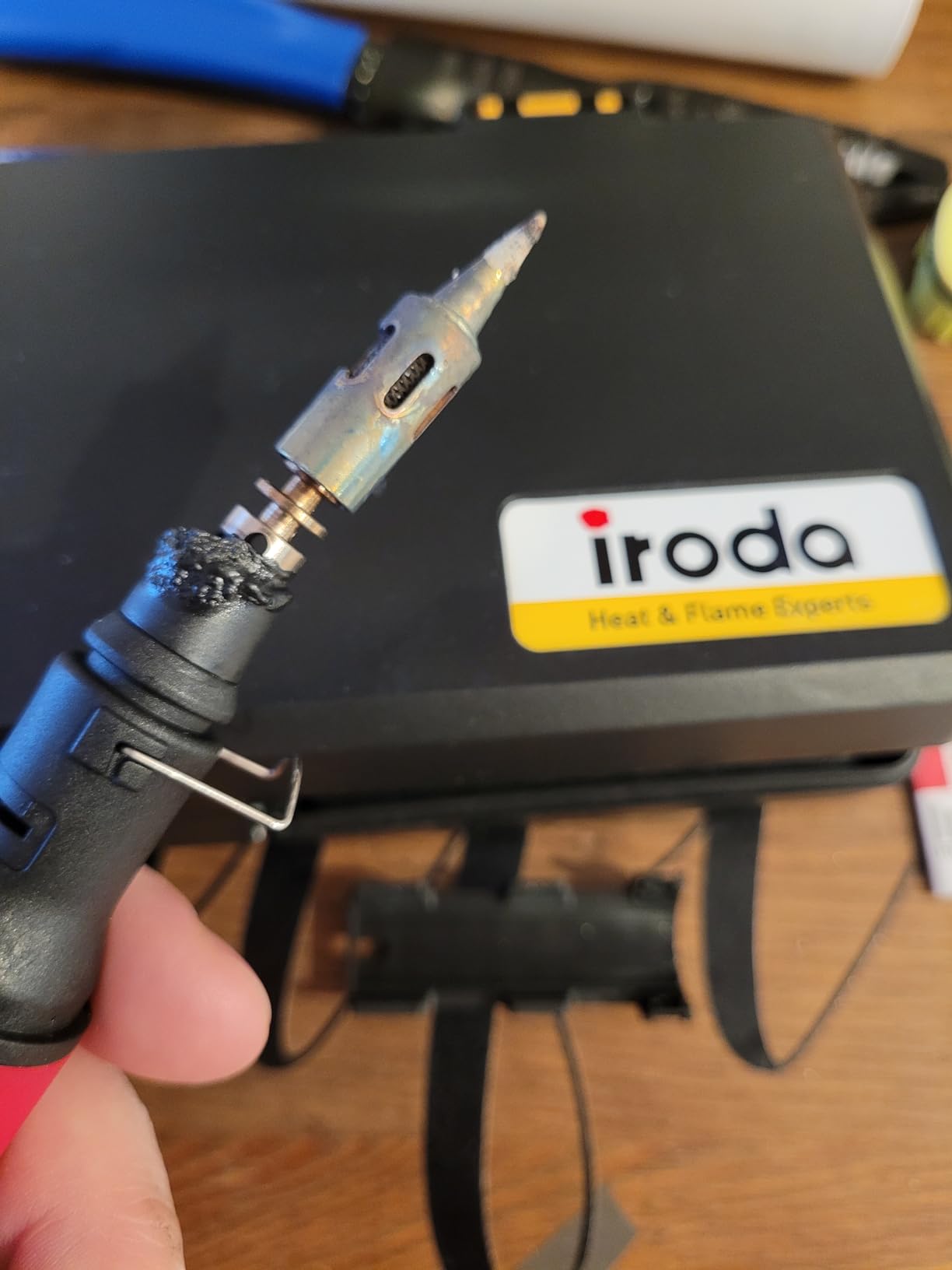IRODA Wireless Butane Soldering Iron Kit | 4-in-1 Cordless 30-70W Pro Grade | 18s Heat-Up Multi-Function Heat Tool with Case & Tips | Pro-50K customer photo 1