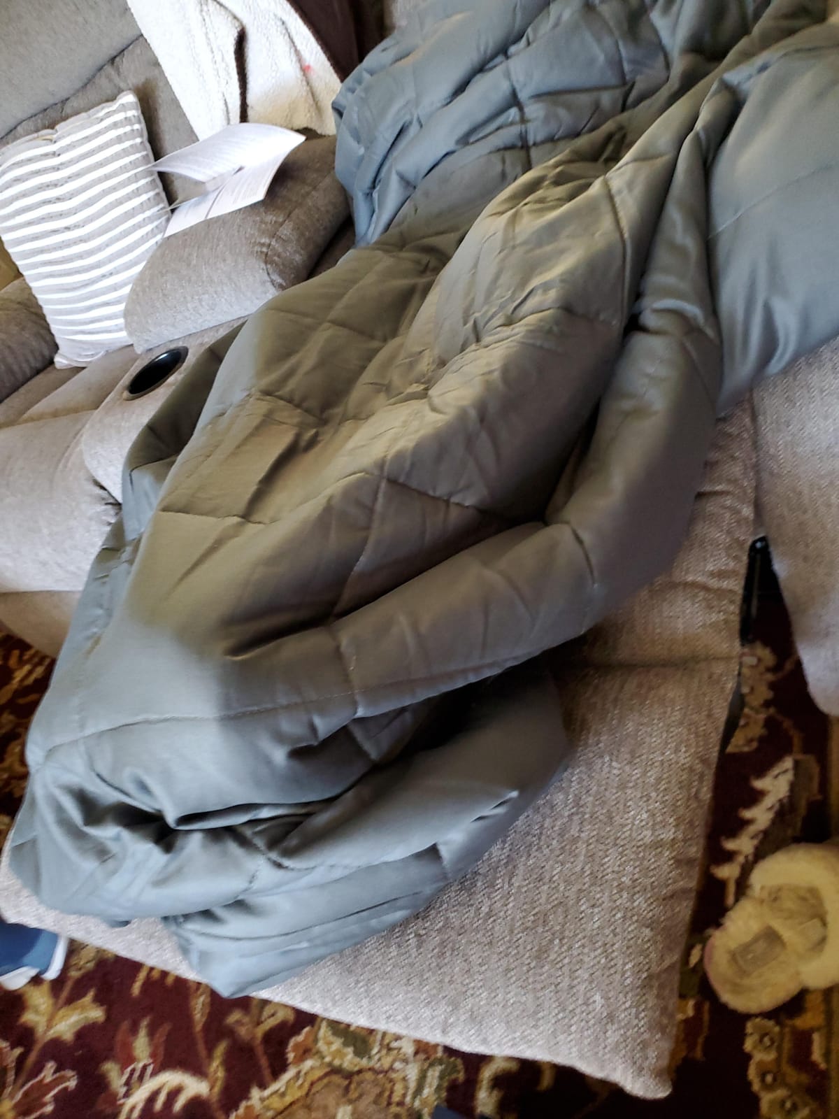 Royal Therapy Weighted Blanket - Heavy 100% Cotton Blankets with Premium Glass Beads (80