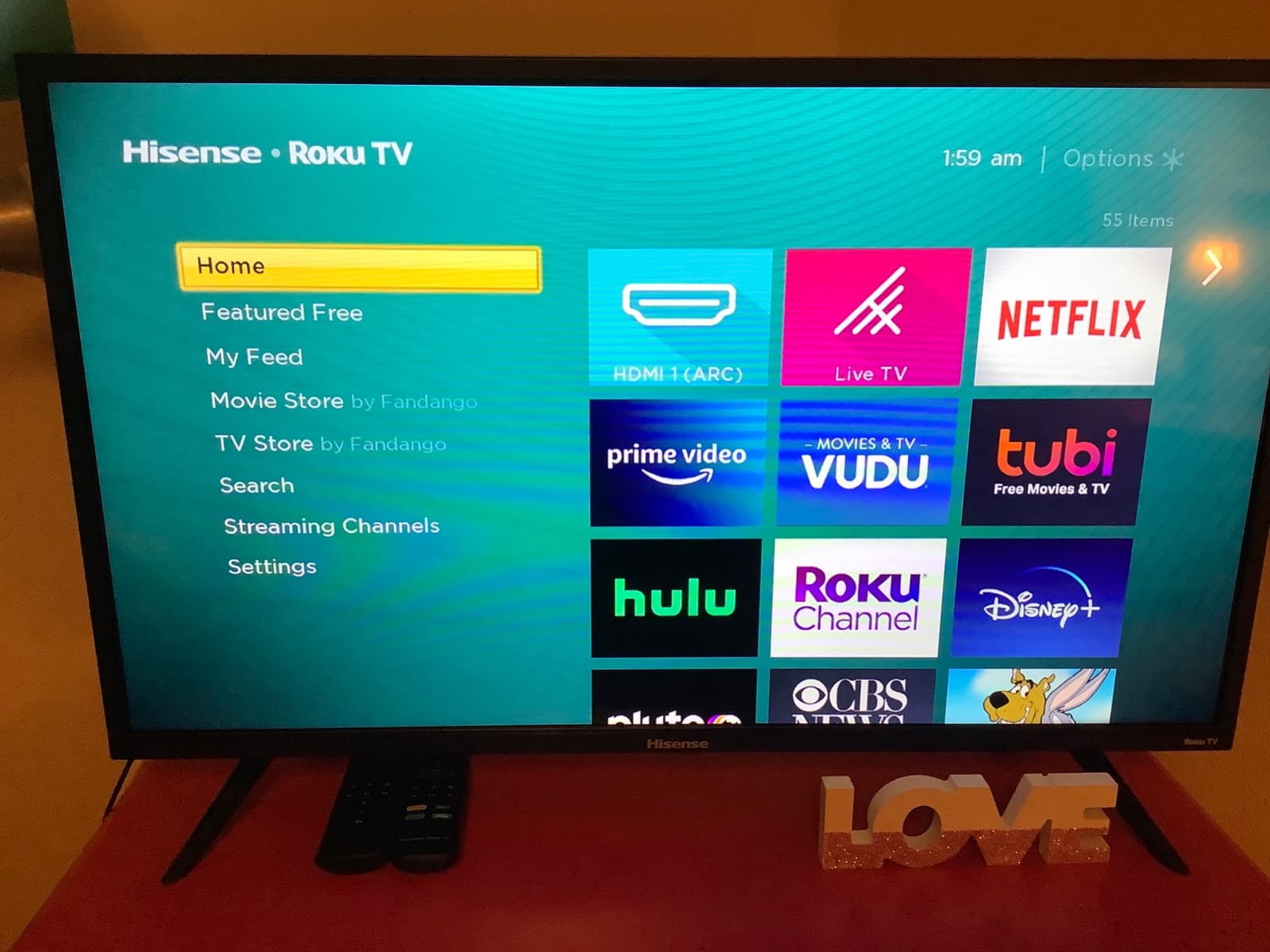 Hisense 43-Inch Class H4 Series LED Roku Smart TV with Alexa Compatibility (43H4F, 2020 Model) customer photo 1