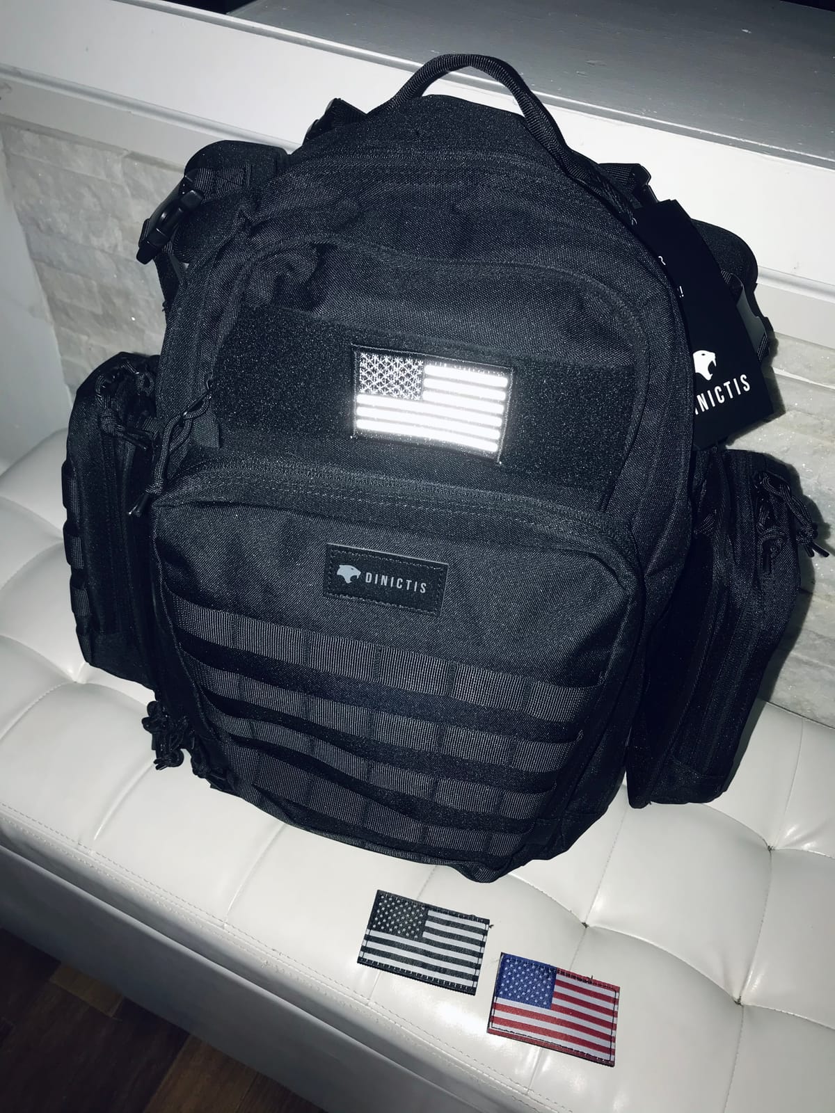 Dinictis Dad Diaper Bag Backpack with Diaper Changing Mat - Tropical Black customer photo 1