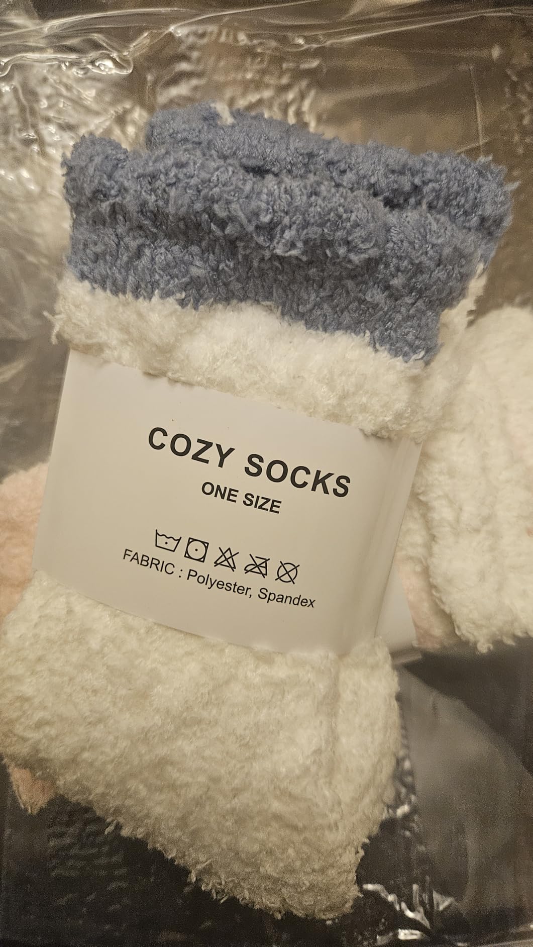 TEHOOK Warm & Cozy Gifts for Women, Fluffy Fuzzy Plush Sleeping Slipper Socks - Soft Warm Fabric customer photo 2