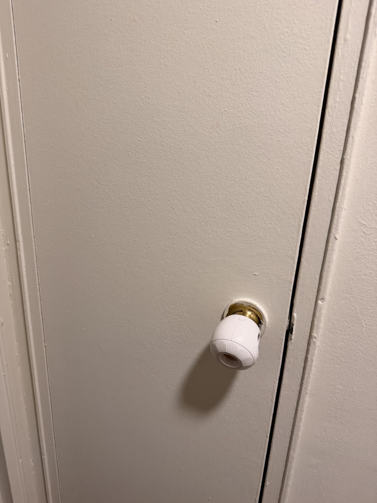Child Safety Door Knob Cover (4 Pack) Hard-to-Remove Dual-Lock Door Handle Covers for Kids - Reusable Baby Proof Door Knob Locks - Installs Easily, No Tools Needed (White) customer photo 2