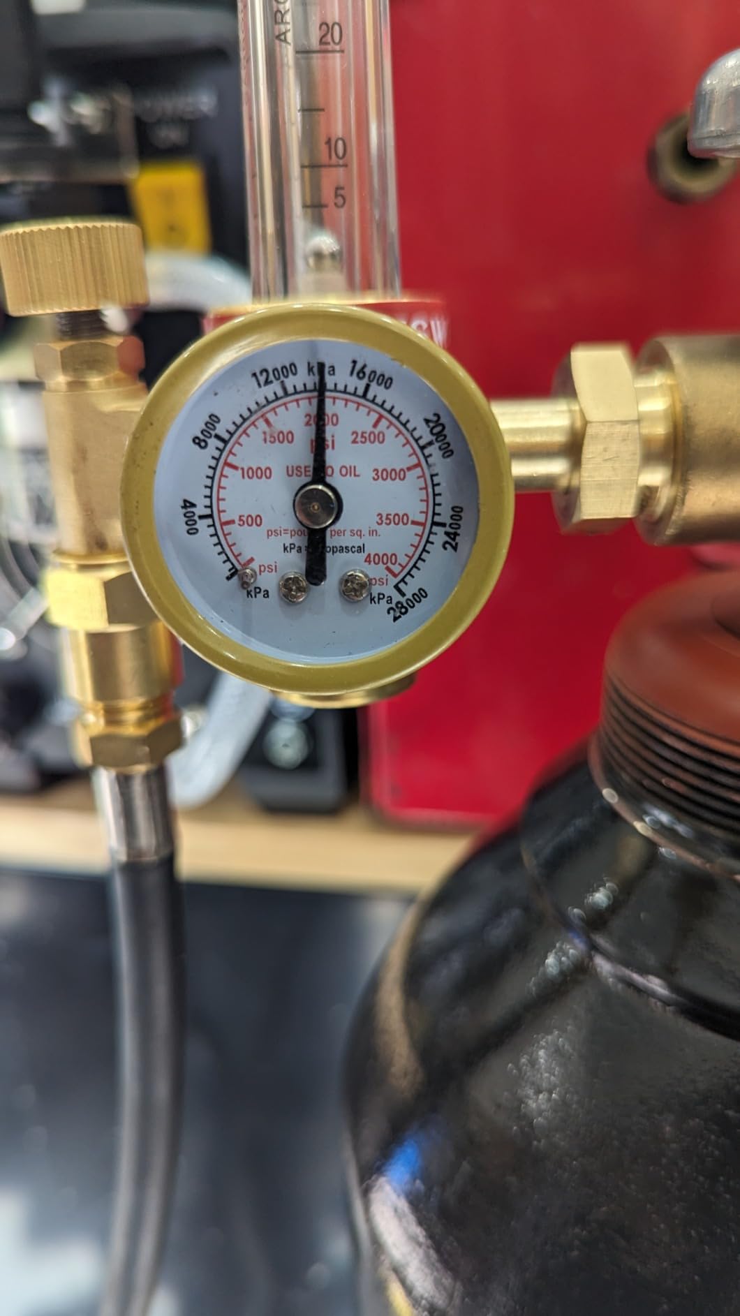 YESWELDER Welding Gas Flowmeter with Gas Hose, Leak-Proof Argon CO2 customer photo 1