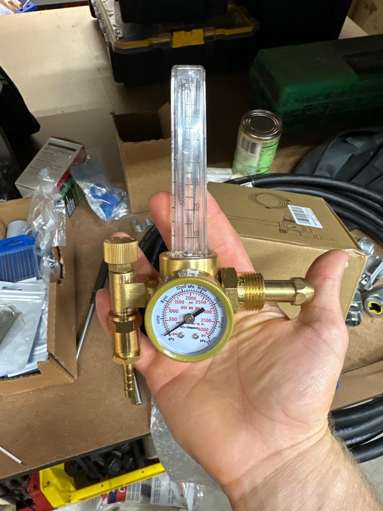 YESWELDER Welding Gas Flowmeter with Gas Hose, Leak-Proof Argon CO2 customer photo 2