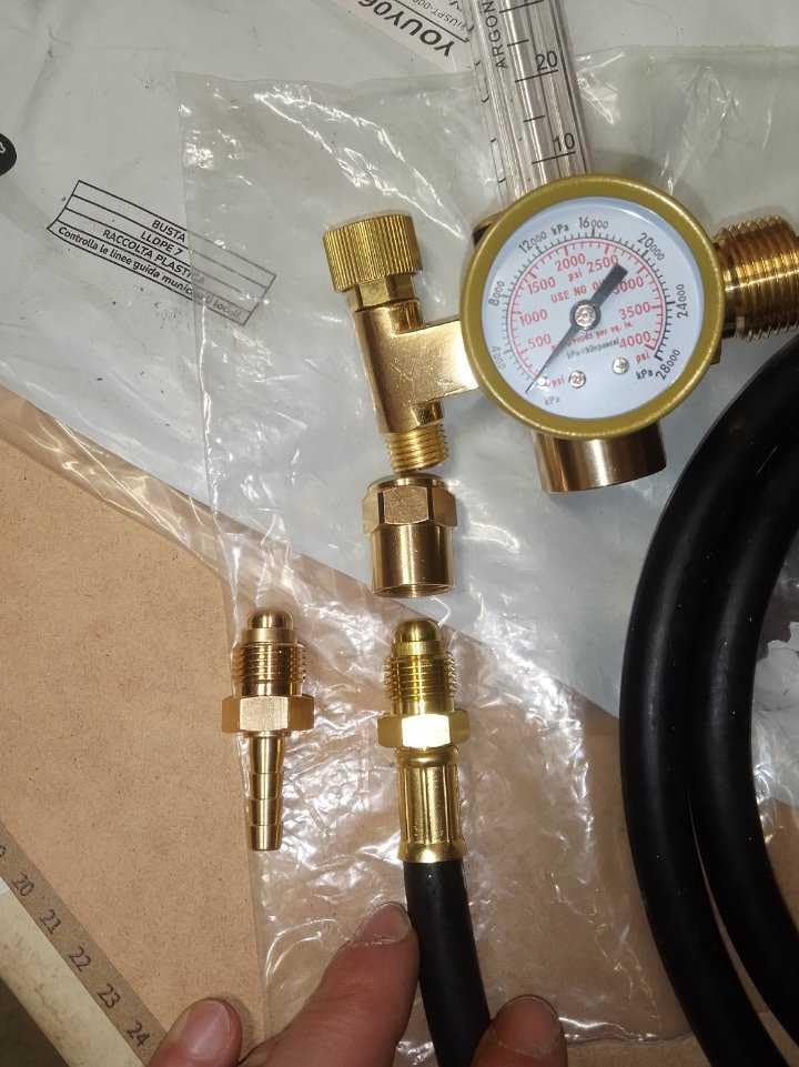 RX WELD Argon Regulator for MIG TIG Weld, CGA580, 6.6FT Hose customer photo 2