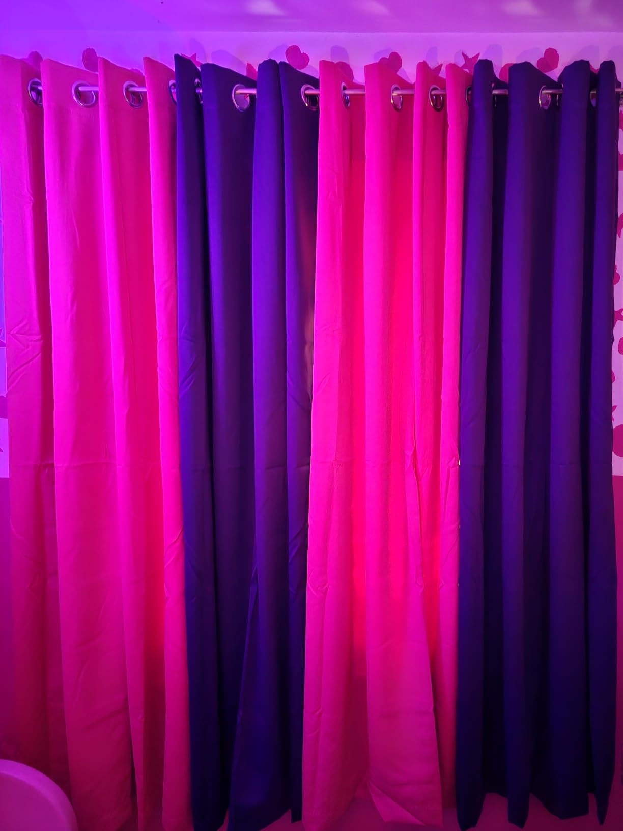 DUALIFE Solid Pink Curtains 84 Inches Long Baby Pink Blackout Curtain Panels/Drapes for Girls Bedroom Decor Grommet Room Darkening Thermal Insulated for Baby Nursery 42''x 84'' Set of 2 Panels customer photo 1
