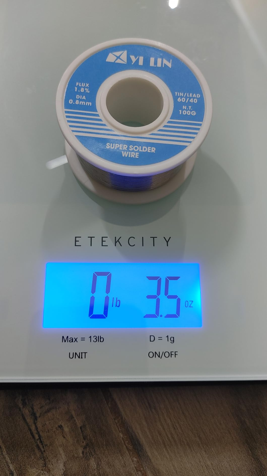 YI LIN 60/40 Solder 100g Tin Lead Rosin Core Solder Wire For Electrical Soldering (0.6mm/100g) customer photo 2