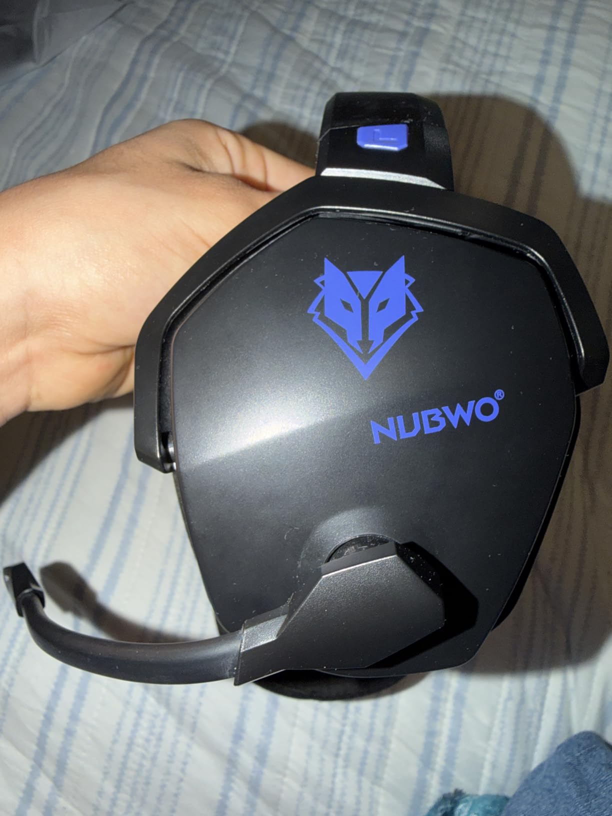 NUBWO Wireless Gaming Headset with Mic for Ps5 Ps4 PC, Zero Interference, 100-Hour Battery All-Day Play, 23ms Sync​ for Fortnite & Call of Duty/FPS Gamers, Triple Mode All Devices Compatible - Orange customer photo 1