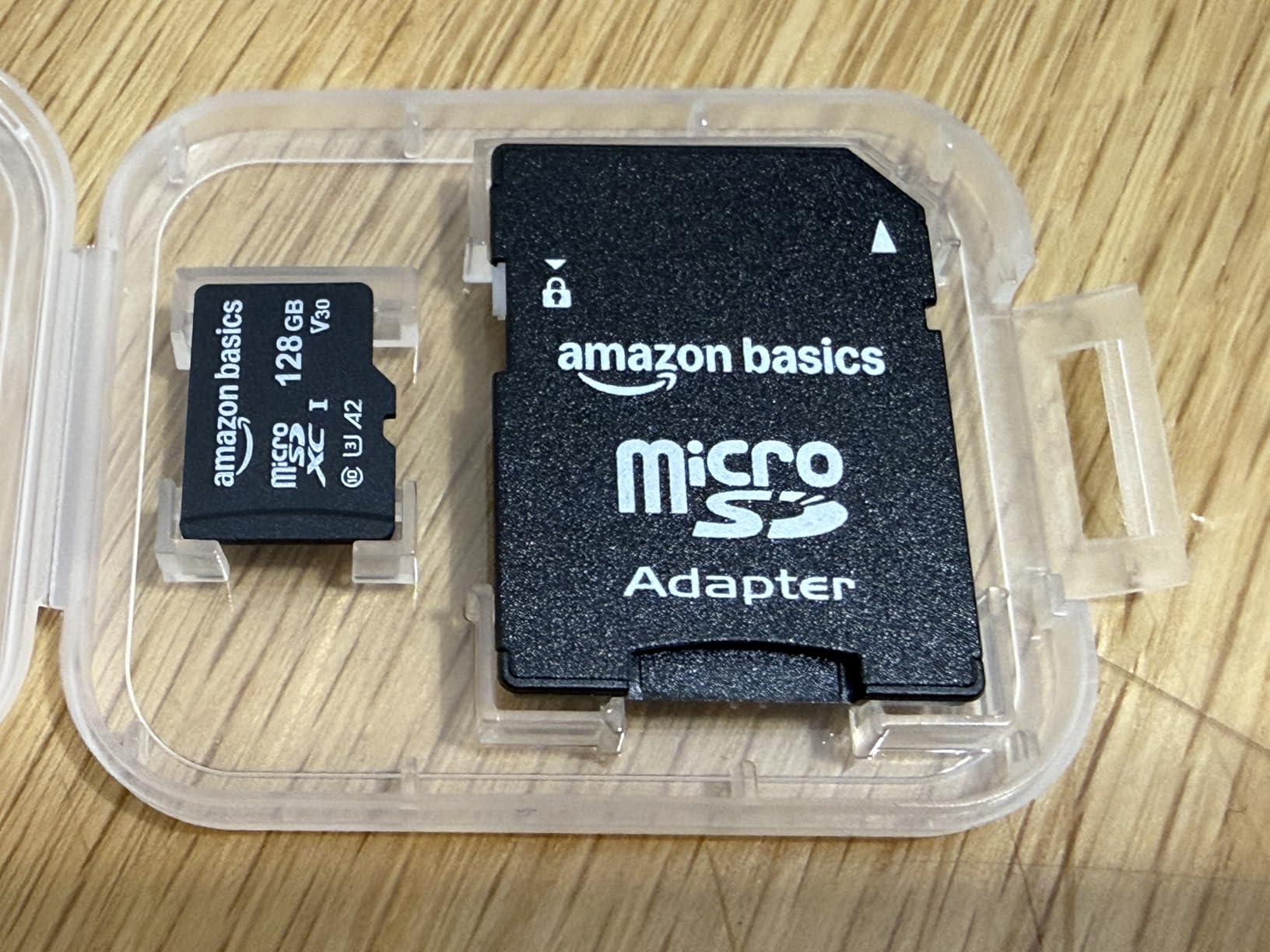 Amazon Basics microSDXC Memory Card with Full Size Adapter, A2, U3, Read Speed up to 100 MB/s, 128GB, Black customer photo 2