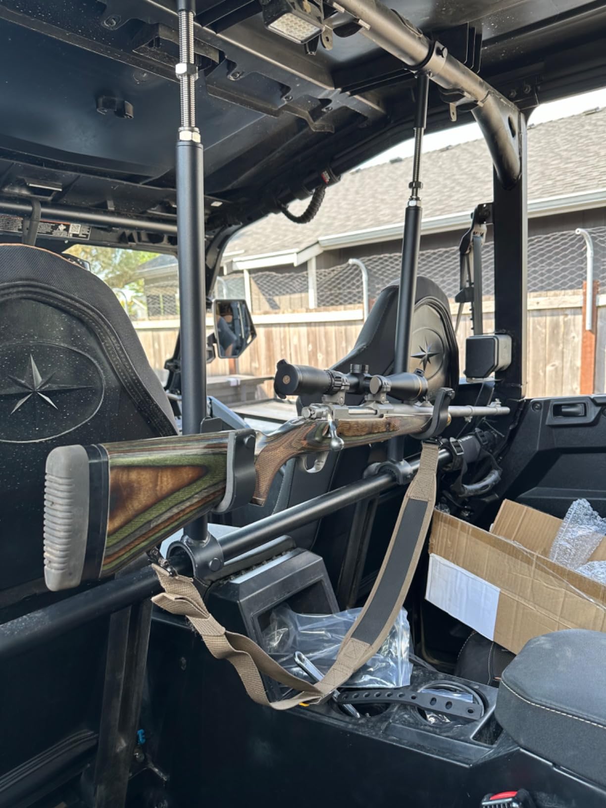 KEMIMOTO UTV Overhead Hunting Tool Holder, Roof Mounted Tool and Bow Rack customer photo 1