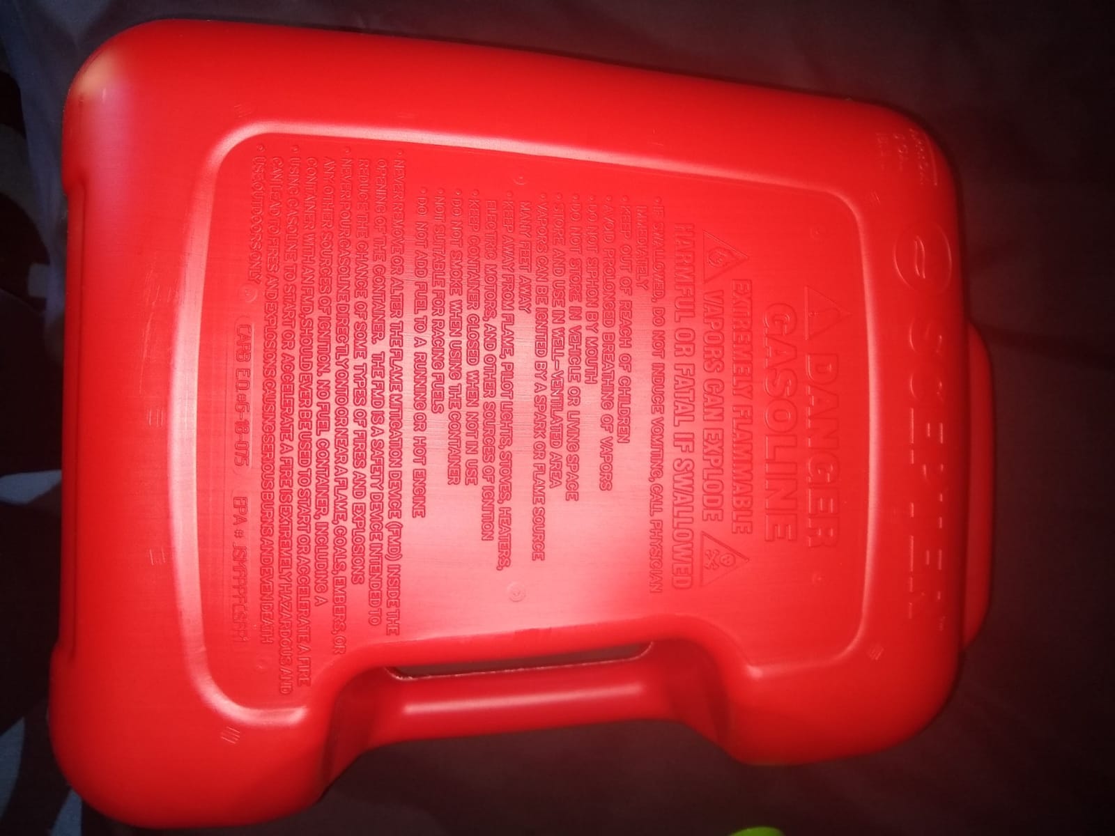 Scepter 5 Gal Gas Can, Spill Proof SmartControl Spout, Spout Extender, Red customer photo 1