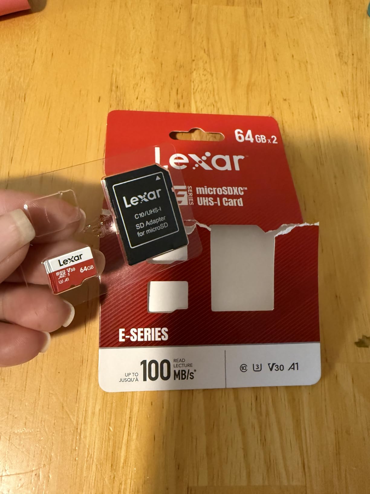 Lexar E-Series 128GB Micro SD Card microSDXC UHS-I Flash Memory Card customer photo 1