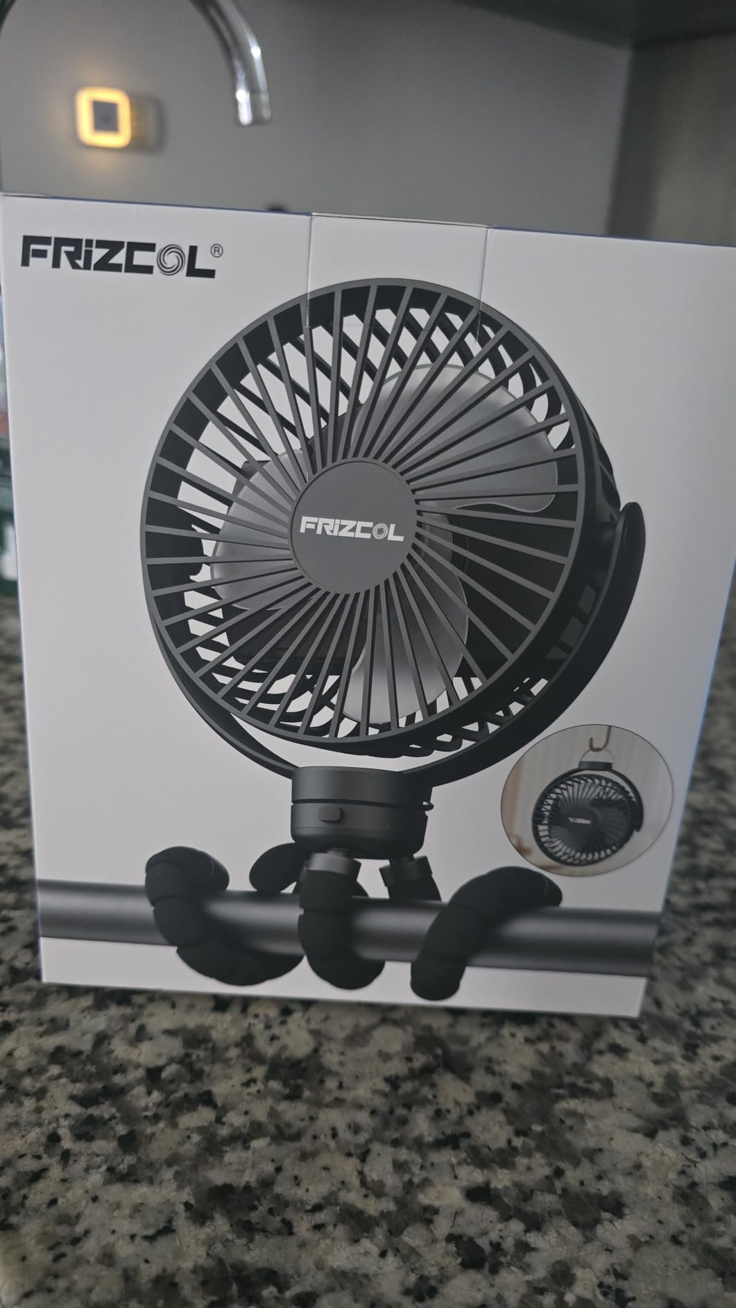 FRIZCOL 12000mAh Portable Stroller Fan 65Hours As Power Bank Baby Clip Fan customer photo 1