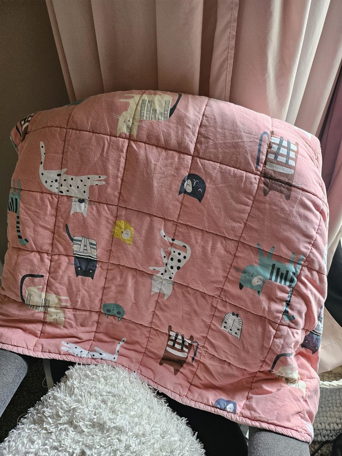 Mr. Sandman 5 lbs Weighted Blanket for Twin Size Bed, Perfect for 40-60lb Breathable Cotton Heavy Blanket with Premium Glass Beads - 36