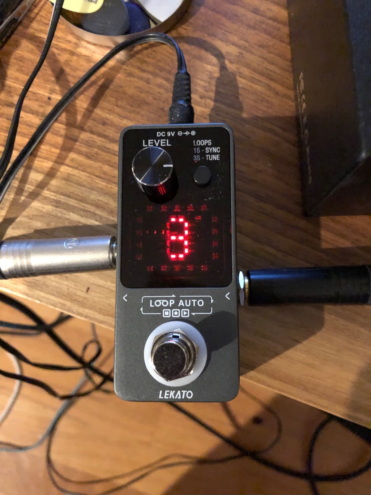 LEKATO Looper Pedal,Guitar Looper Pedal for Electric Guitar&Bass Loop Pedal with SYNC & Tuner Function Triple Effect Guitar Looper with LED Screen Unlimited Overdubs 3 Loops 18 Minutes Record Time customer photo 1