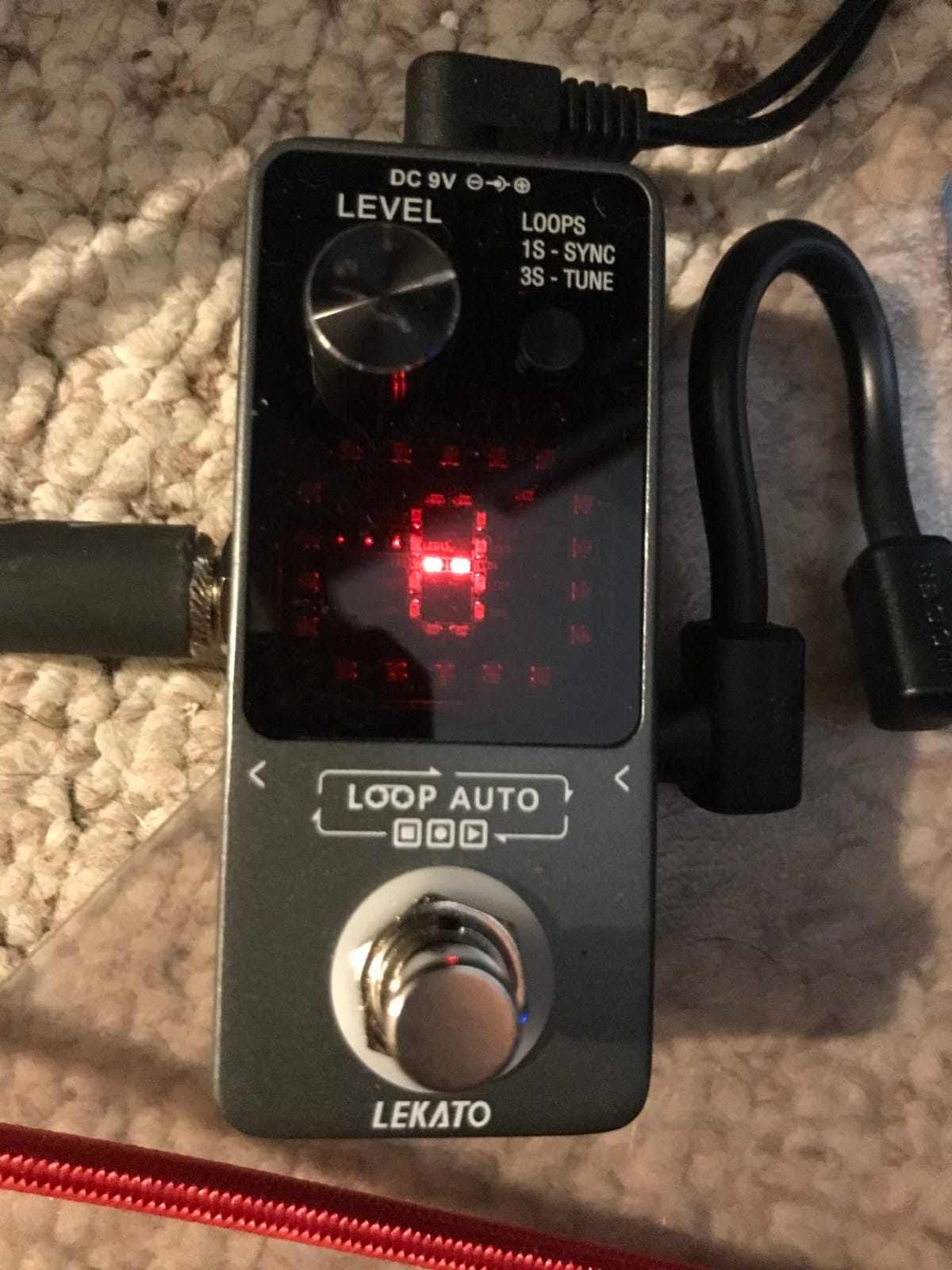 LEKATO Looper Pedal,Guitar Looper Pedal for Electric Guitar&Bass Loop Pedal with SYNC & Tuner Function Triple Effect Guitar Looper with LED Screen Unlimited Overdubs 3 Loops 18 Minutes Record Time customer photo 2