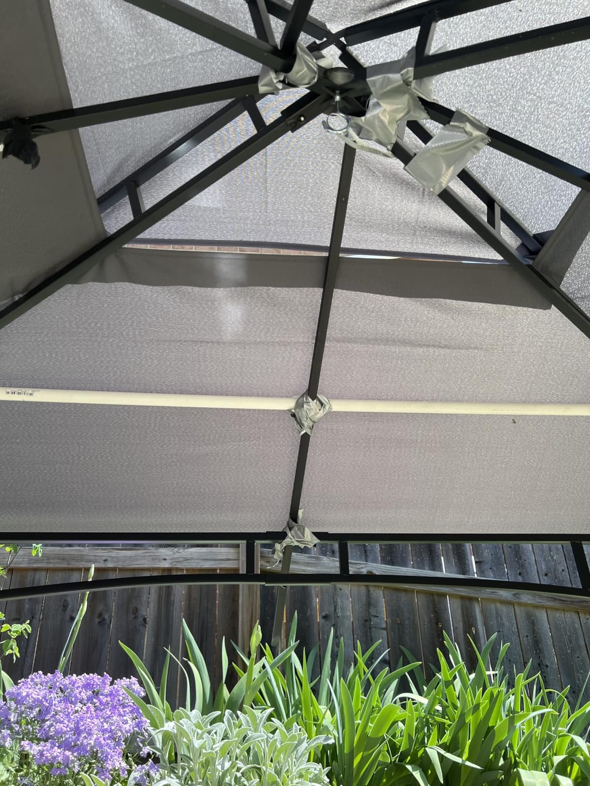 COOSHADE 8x5 Grill Gazebo BBQ Gazebo with LED Light, Gray customer photo 2