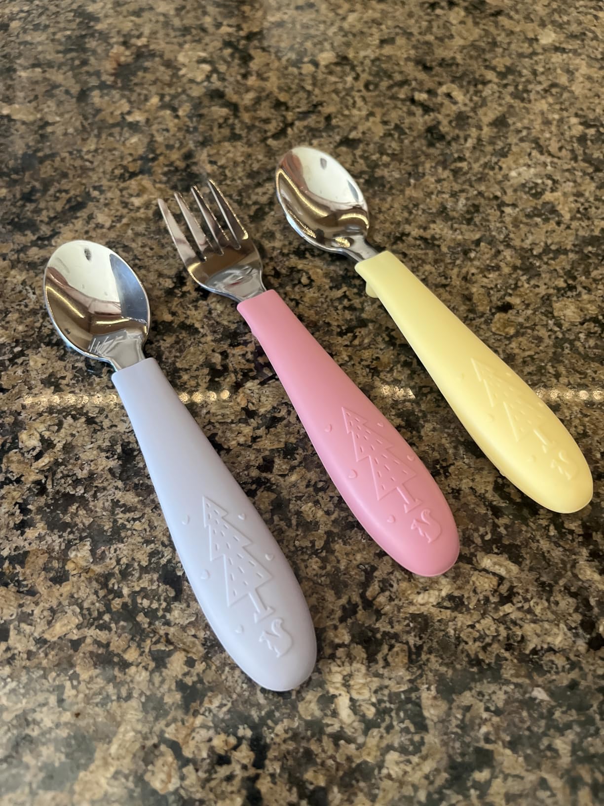 Elk and Friends Baby/Toddler Silverware with Silicone Handles | 6pcs customer photo 1