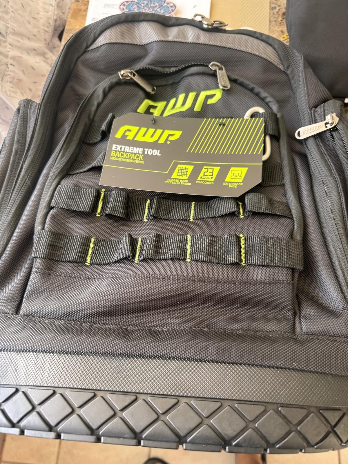 AWP Extreme Tool Backpack, 23 Tool Storage Pouch Pockets, 1 Pack, Black customer photo 1