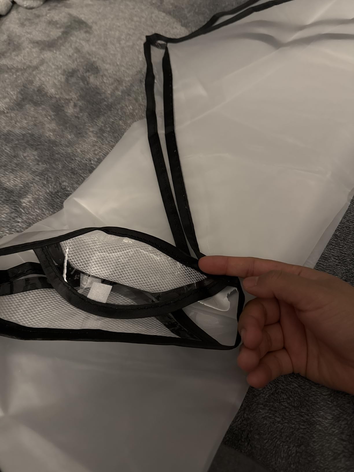 Clear Stroller Rain Cover, Universal EVA Weather Shield with Side Air Vents customer photo 2