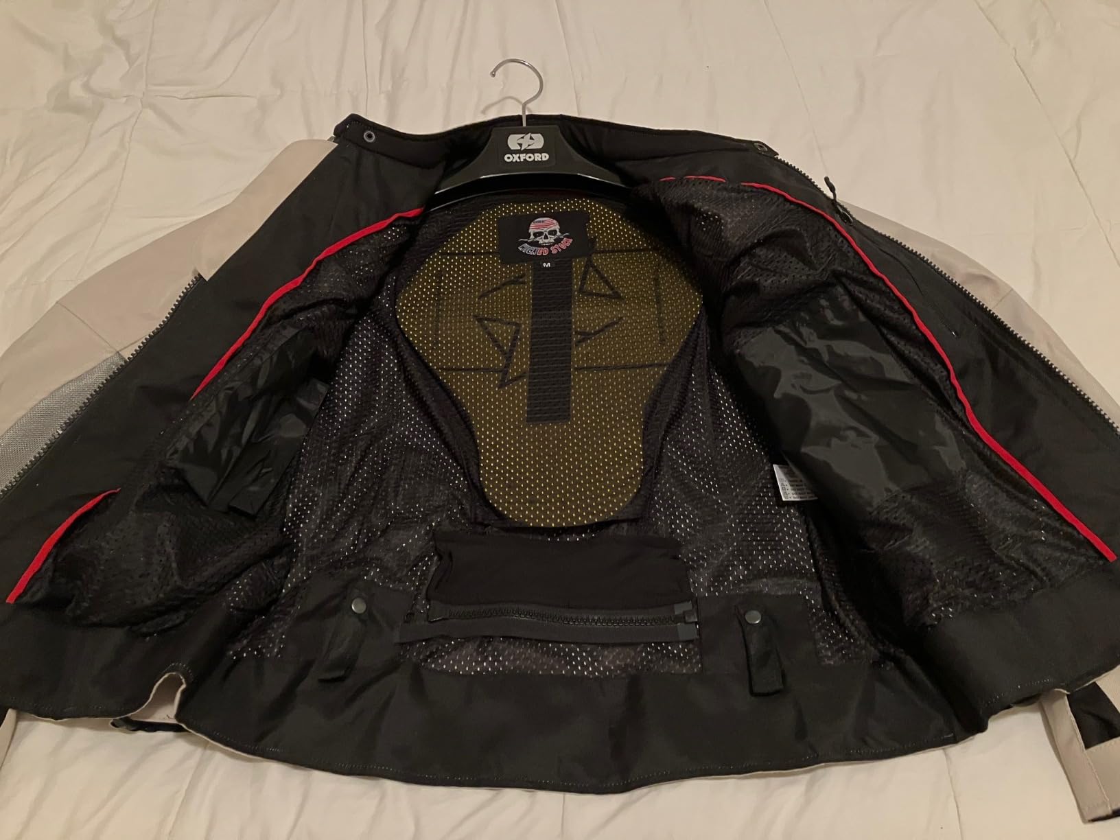 WICKED STOCK Mens Motorcycle Jacket-Air Mesh Biker Jacket Men-Dual Sport Motorcycle Armor-Motorcycle Gear for Men-Gray customer photo 1