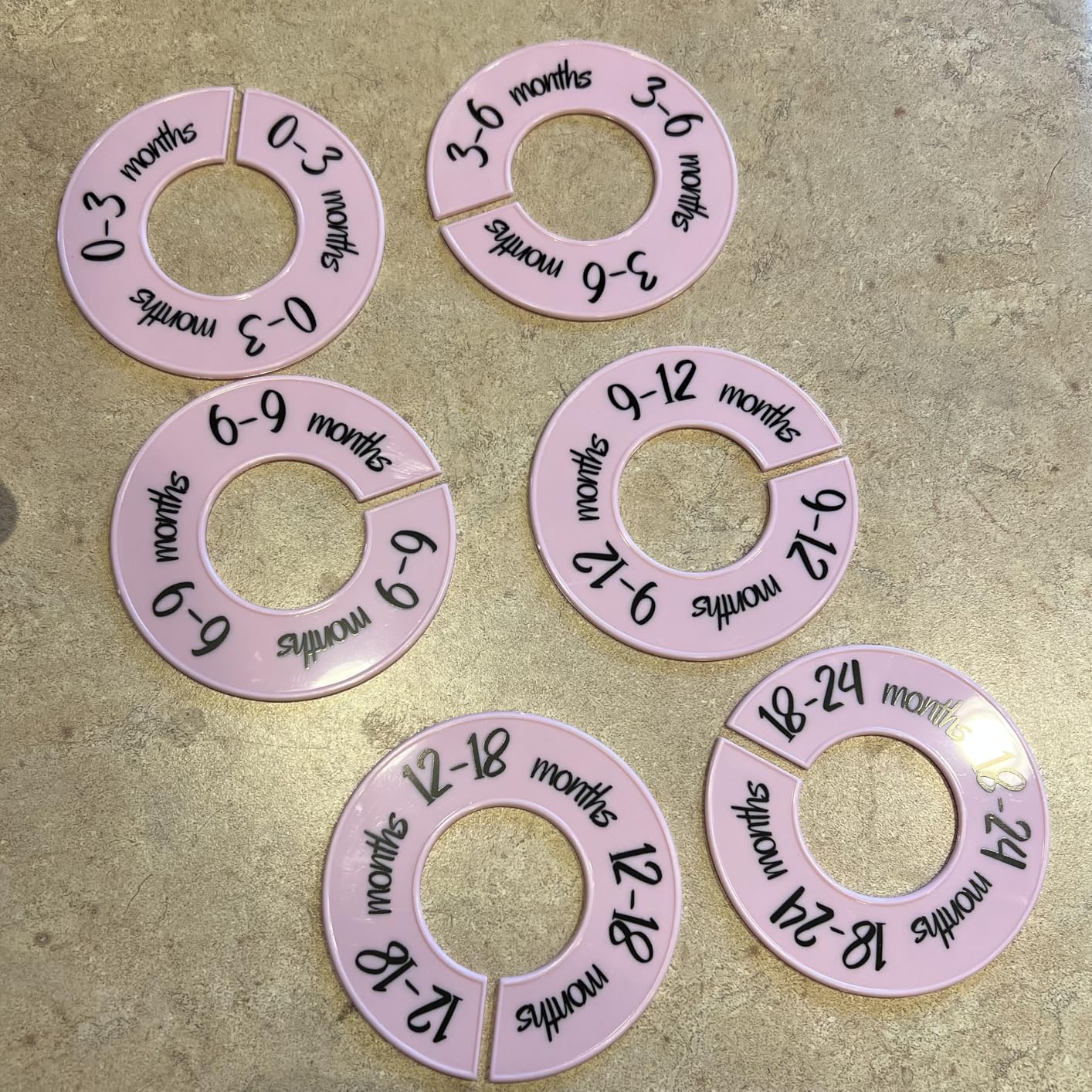Pro Goleem Baby Closet Dividers Unisex Baby Closet Organizer for Nursery Baby Clothes Size Age Dividers Fits 1.5