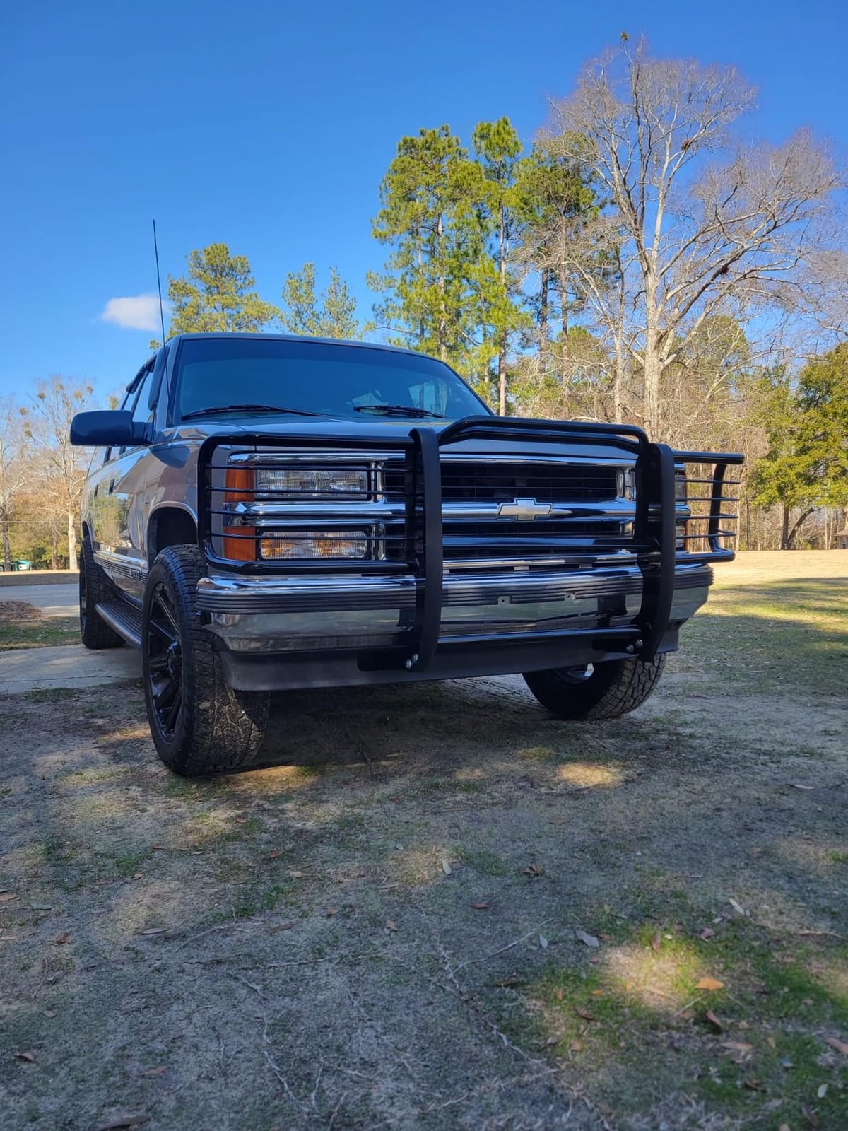 KUAFU Front Grille Brush Guard Compatible with 1988 2000 C/K Series customer photo 1