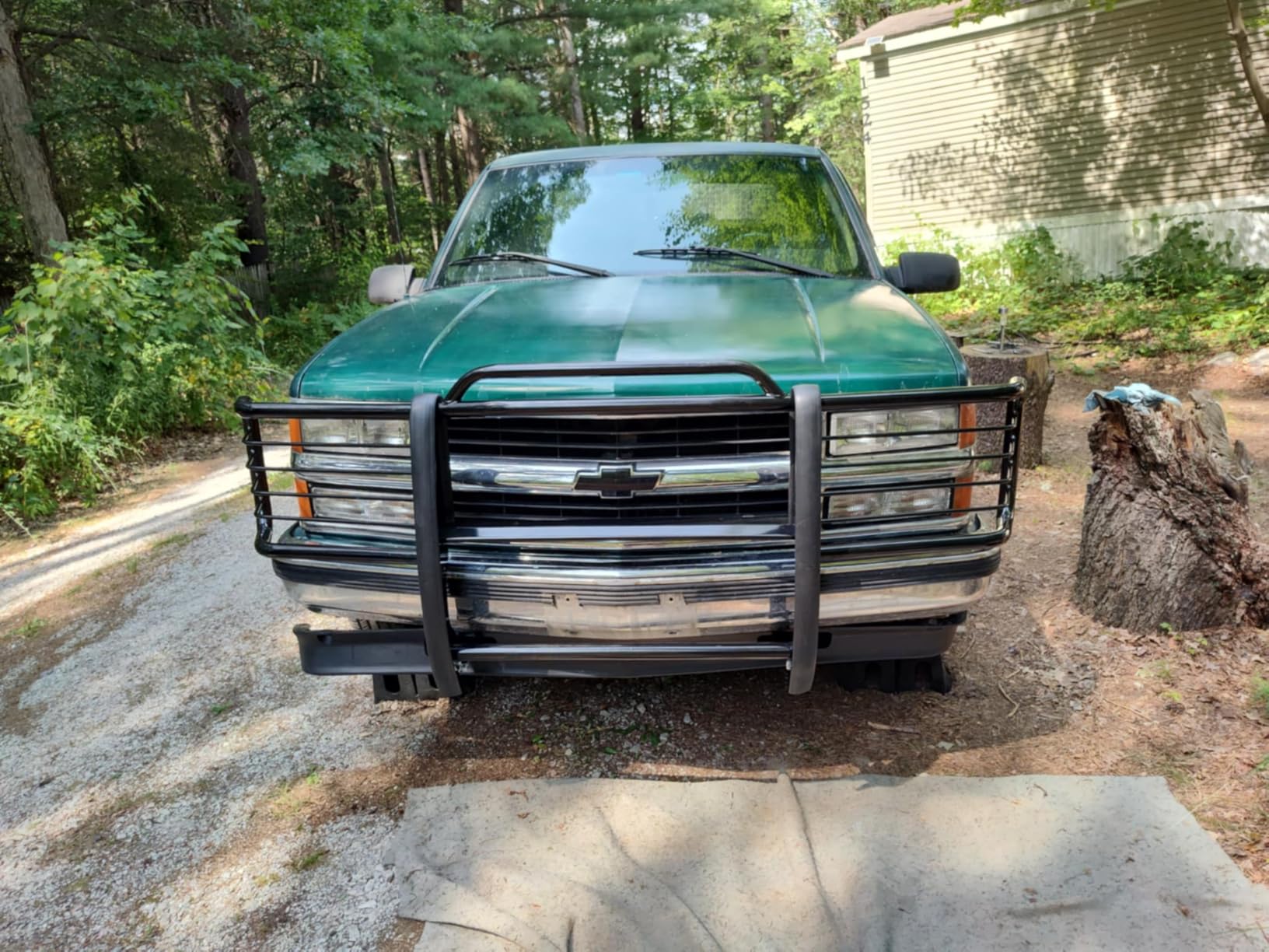 KUAFU Front Grille Brush Guard Compatible with 1988 2000 C/K Series customer photo 2