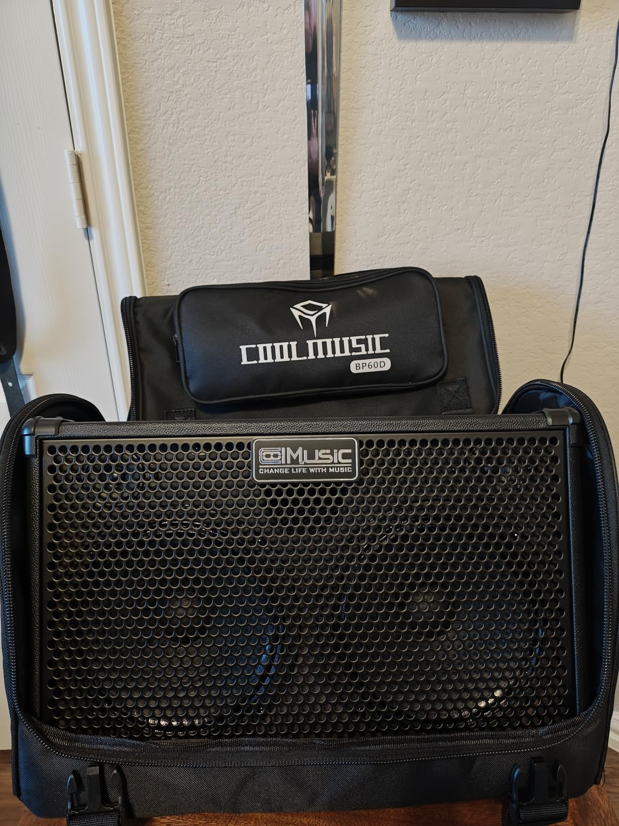 Acoustic/Electric Guitar Amplifier, 15 Watt Portable Bluetooth Amp for Guitar Acoustic/Electric with Reverb Effect, 2 Band EQ,Black customer photo 2